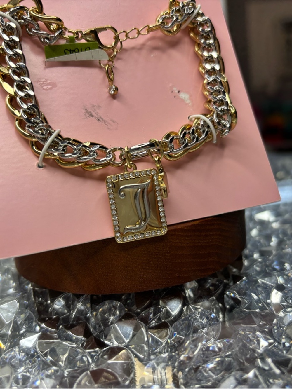 Juicy Couture two-tone chain charm bracelet - Picture 2 of 5